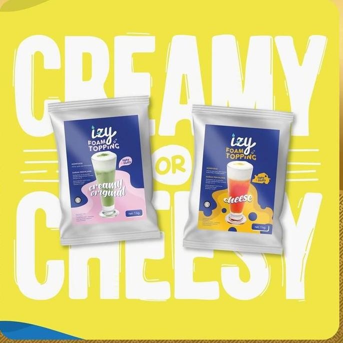 

Original IZY Foam Topping Powder 1kg | Bubuk Krim Macchiato / Cheese Creamer