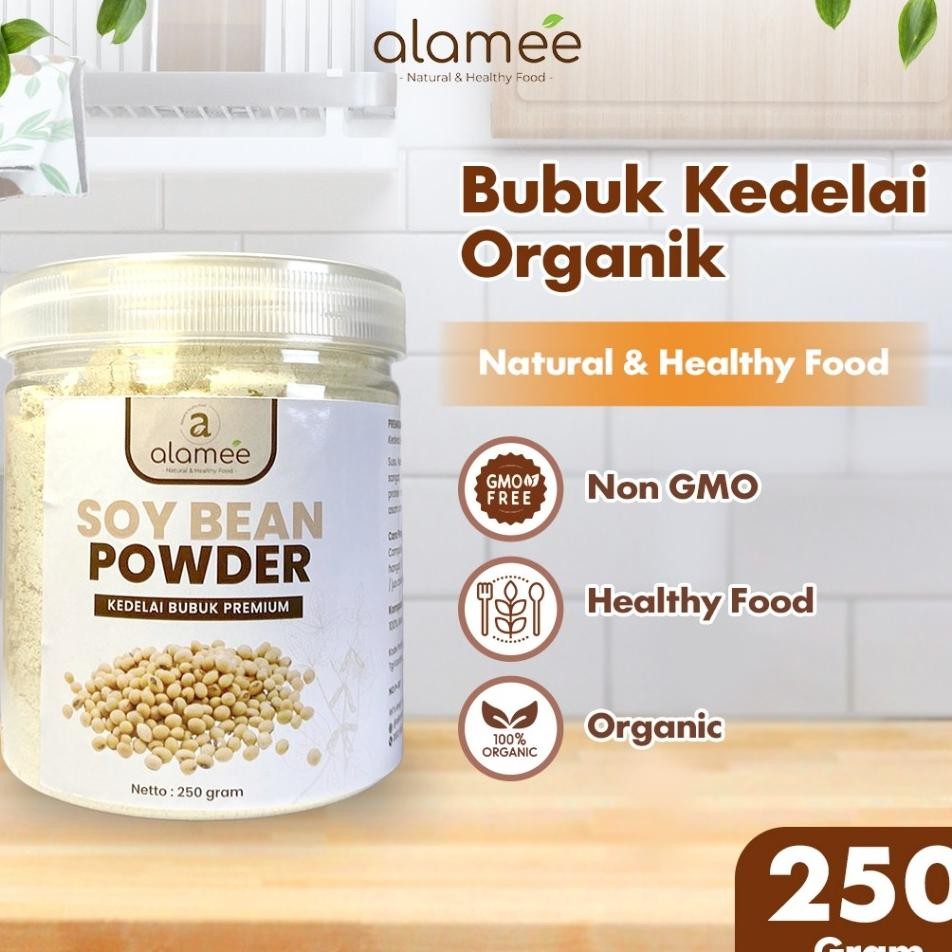 

Alamee Soy Milk Bean Powder Bubuk Susu Kacang Kedelai Murni Tinggi Protein Tanpa Gula 250Gr