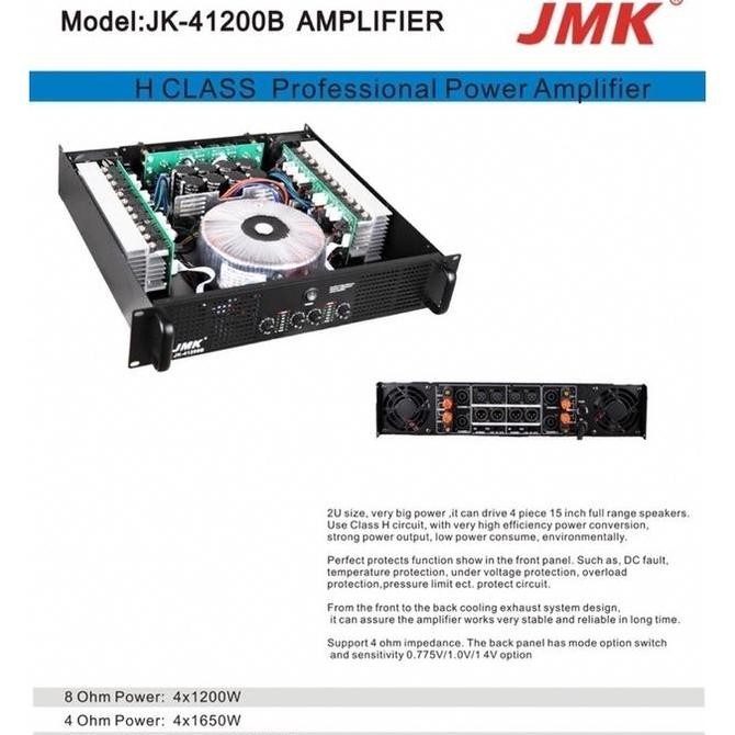 Power Ampli Jmk 4Ch X 1200W Jk-41200P Jk-41200A Jk-41200B  1200Watt 4Channel Output Kualitas Terbaik