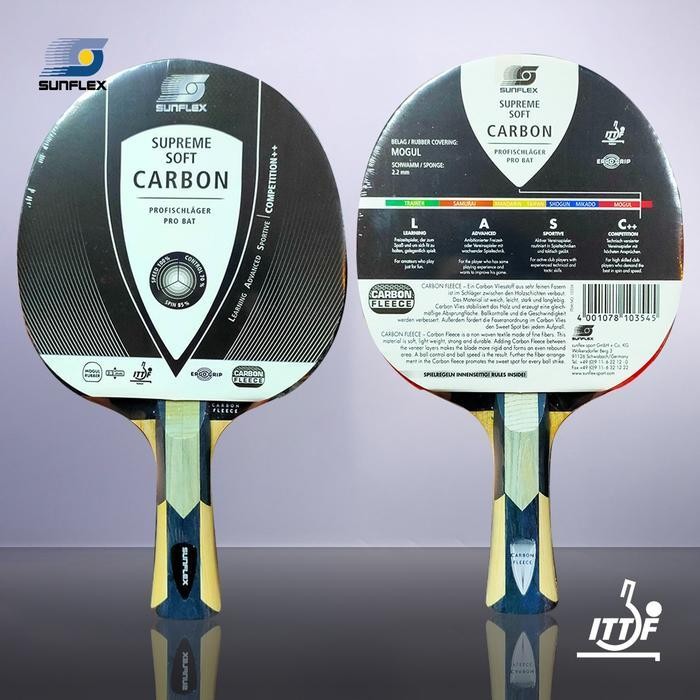 Bet Pingpong Tenis Meja Sunflex Supreme Soft Carbon Competition Original Dan Terpercaya