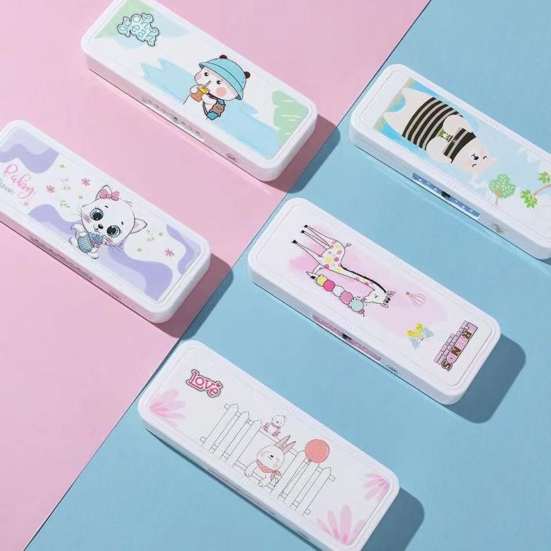 

Dgh-43 Tempat Pensil Kata Sandi Dua Lapis/Tempat Pensil Berkapasitas Besar/Tempat Pensil Kata Sandi Anak Dgh-43