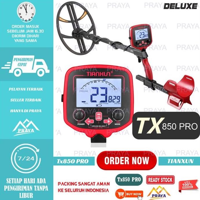Professional Metal Detector Tx850 Underground Alat Pencari Emas Tx-850