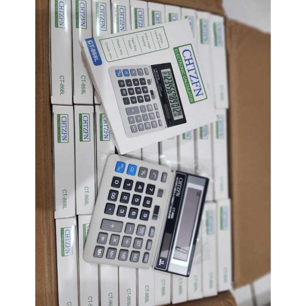 

Kalkulator Dagang- kalkulator Bisnis-Kalkulator Kantor 12 Digit CT 868 L RB2