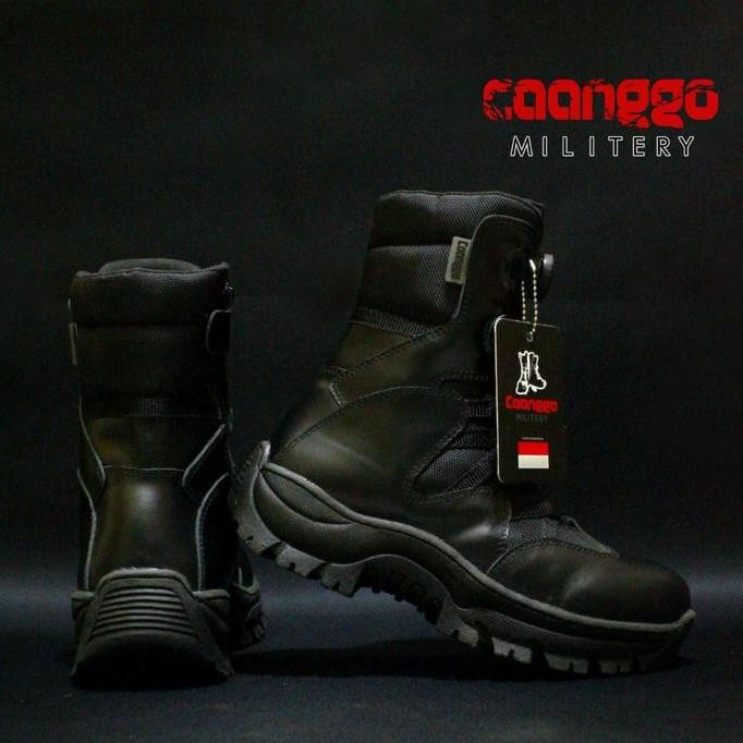Sepatu Pdl TNI Tali Putar 100% kulit asli Caanggo murmer terlaris
