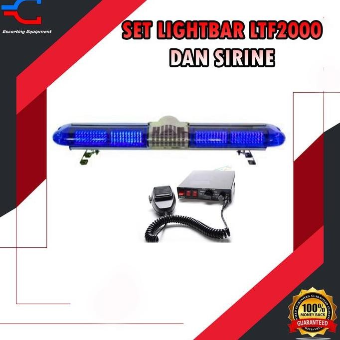 Lampu Rotator Lightbar Ltf 2000 + Sirine Ambulance Damkar Pmi
