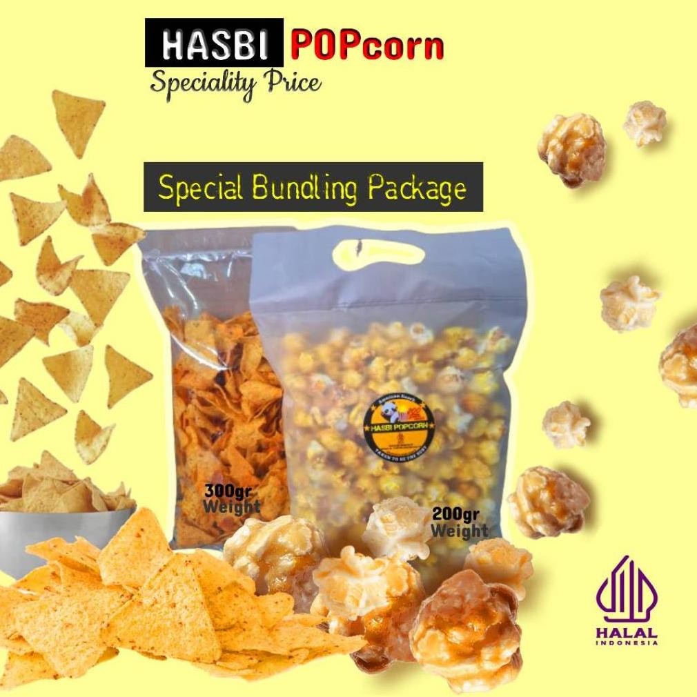 

[ TERMURAH ] POPCORN CARAMEL - Hasbi / makanan manis crispy camilan popkron snack jagung Nugi