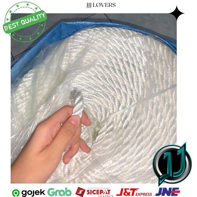 Tali Tambang Nylon Tali Nilon Tambang Putih Tambang Nylon 12Mm Per 50M