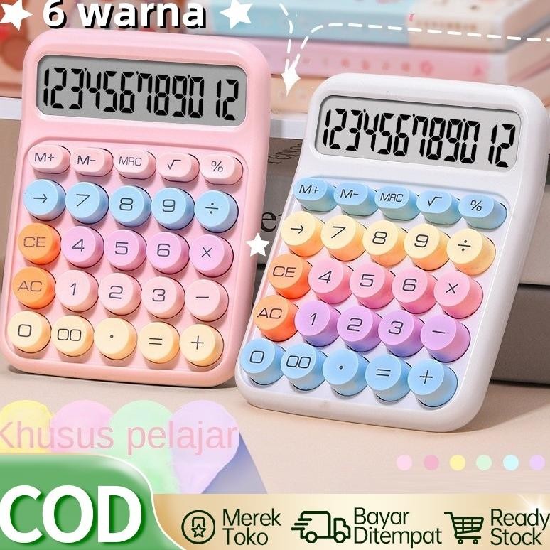 

kalkulator aesthetic,calculator multifunksional manis berwarna permen, dokumen spesifik murid, penting untuk belajar RB2