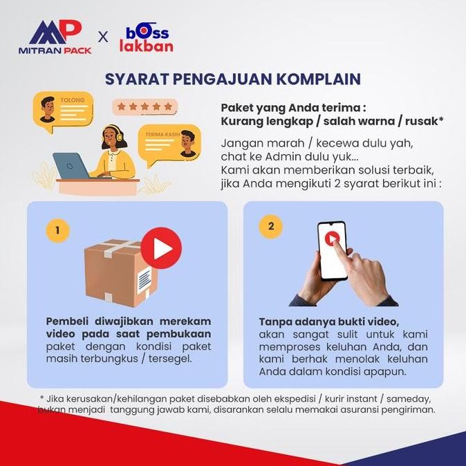 

(GOSEND / GRAB) Bubble Wrap Merah GMP 125 cm x 50 meter PS