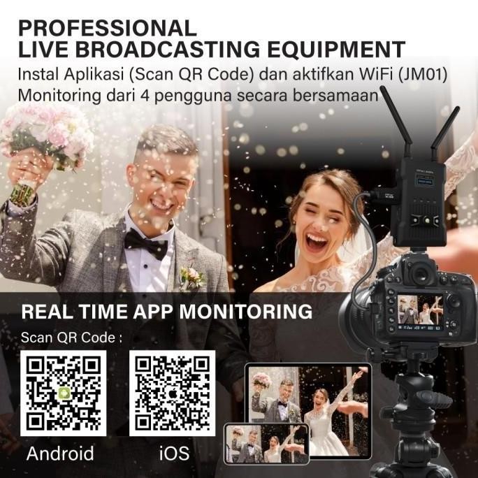 PX JM300 PRO WIRELESS VIDEO TRANSMITER RECEIVER SISTEM KAMERA JM300PRO