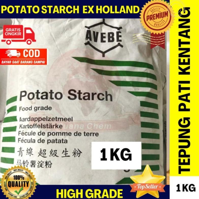 

Potato Starch 1kg Ex Holland / Tepung Kentang / Tepung Pati Kentang Nugi