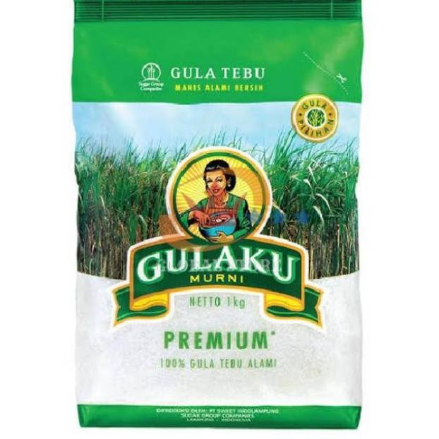 

gula pasir gulaku murni premium hijau / tebu kuning 1 kg Nugi