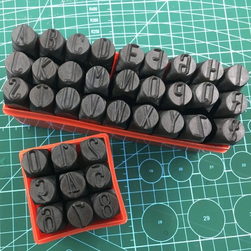 

Stempel Cetakan Huruf Nomor Number Letter Punch Set 36pcs Angka Dan Huruf Ketok Besi Printing Tool Numbers Alphabets Ukuran 4mm 6mm 8mm Steel Stamp RB3