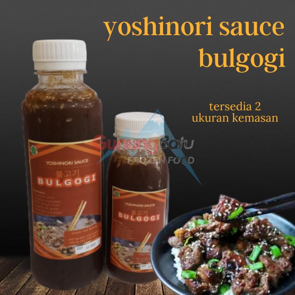 

Yoshinori Bulgogi Sauce Varian Botol Besar Kecil Nugi