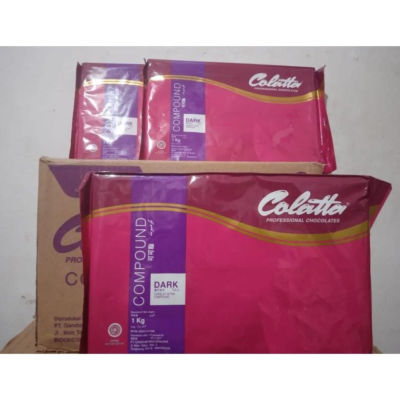 

Colatta Dark Compound 1kg/Dark Chocolate 1kg TERMURAHH!! Nugi