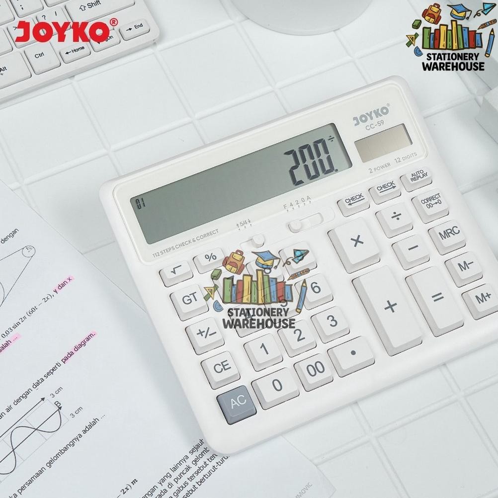 

Calculator Kalkulator Joyko CC-59 12 Digits Check Correct RB2