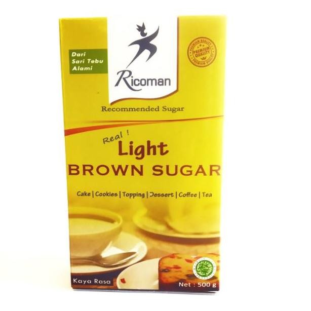 

Ricoman Light Brown Sugar 500gr Nugi
