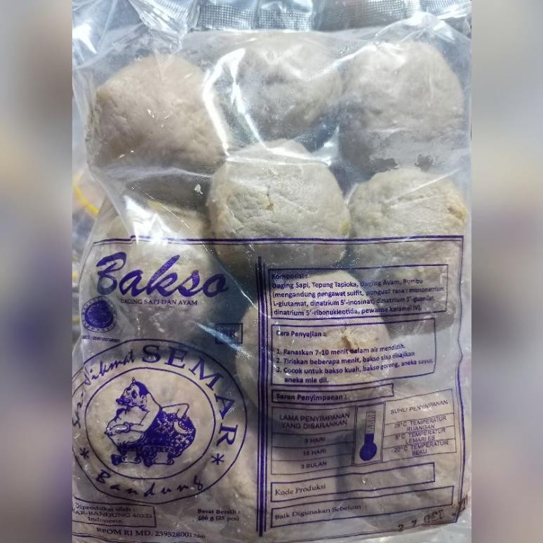 

BAKSO CAP SEMAR, ISI CINCANG 1PACK 10 PCS Nugi