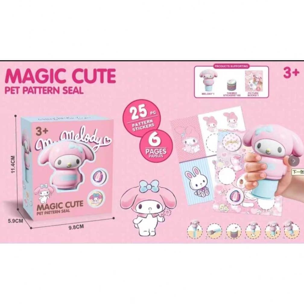 

[Clairetoys] Mainan stempel anak-anak baru, stempel ajaib, hadiah buku stiker kartun anak laki laki dan perempuan RB3