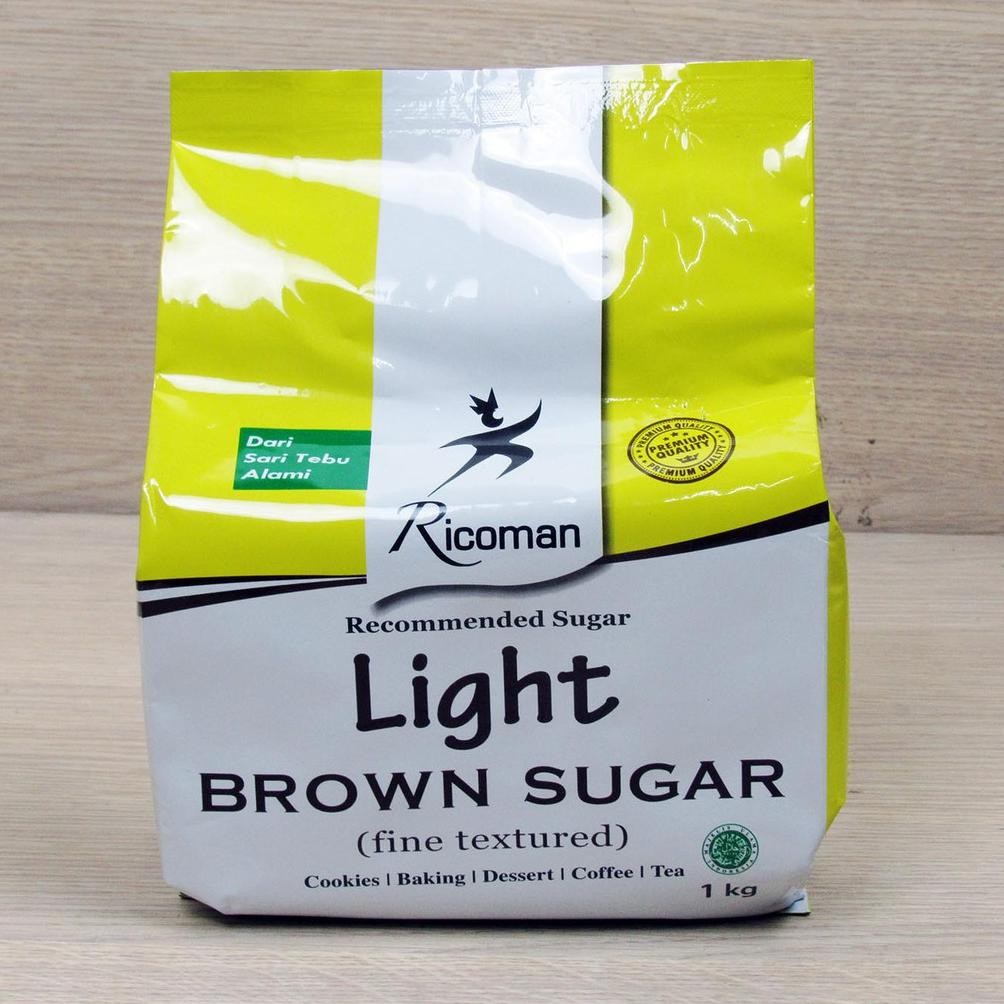 

Light Brown Sugar Ricoman 1 Kg Nugi