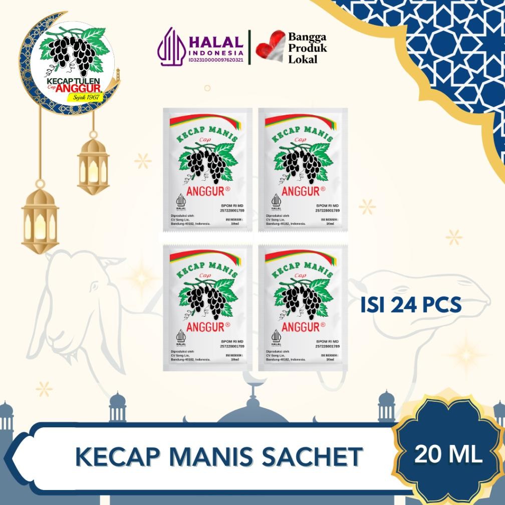 

Cap Anggur Kecap Manis Sachet 20ml x 24 pcs Nugi
