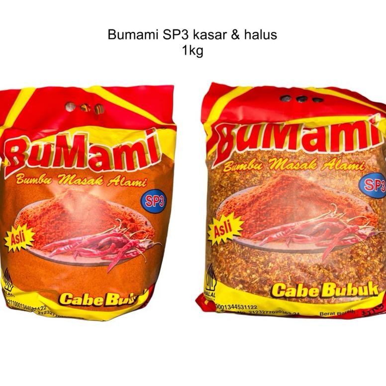 

Bumami Cabe Bubuk / Cabe Giling / Bumbu Masak Alami SP3 Kasar & Halus 1kg Bahan Chili Oil Flakes Nugi