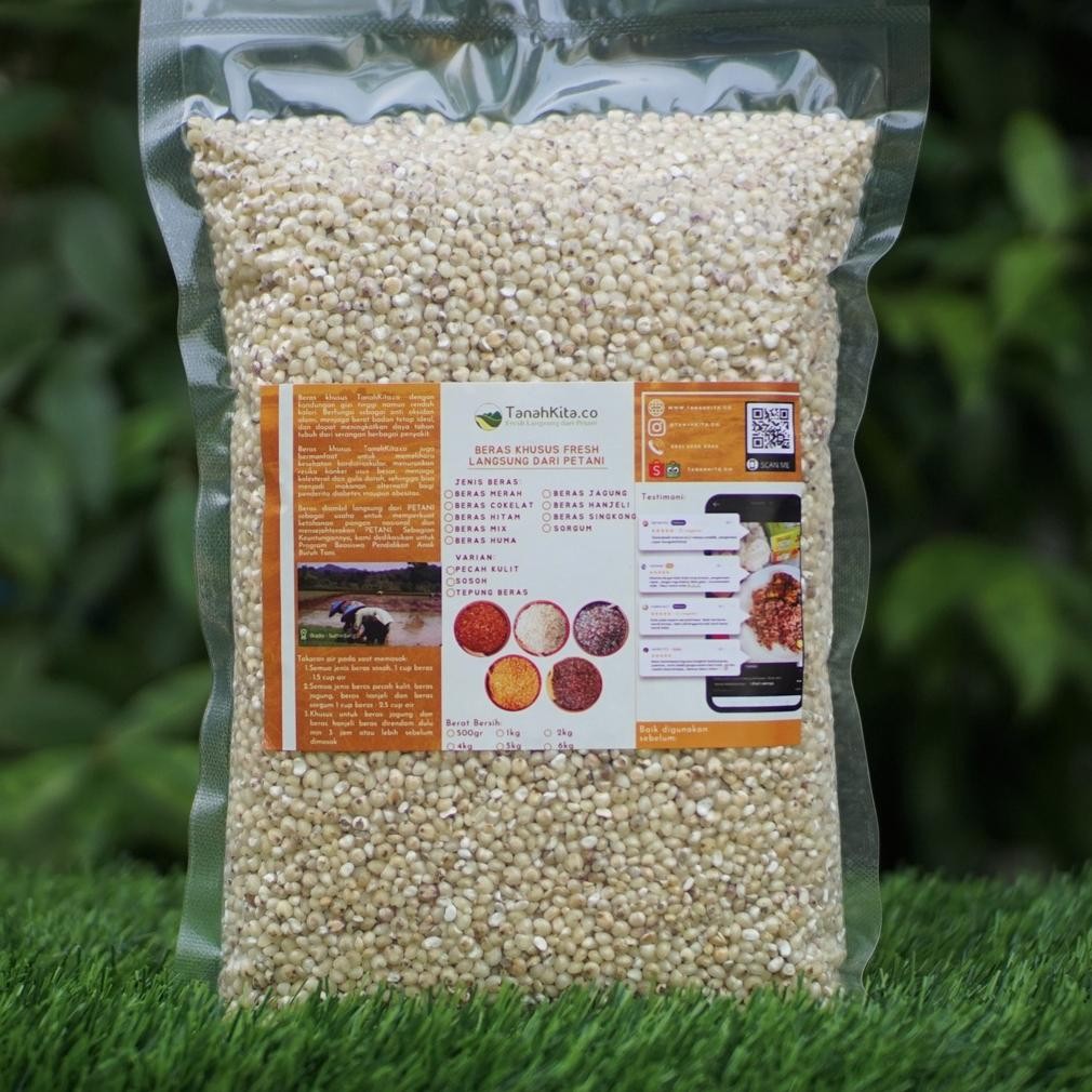 

Beras Sorgum Sosoh FRESH Langsung Dari Petani I Sorghum I 1kg Vacuum Nugi