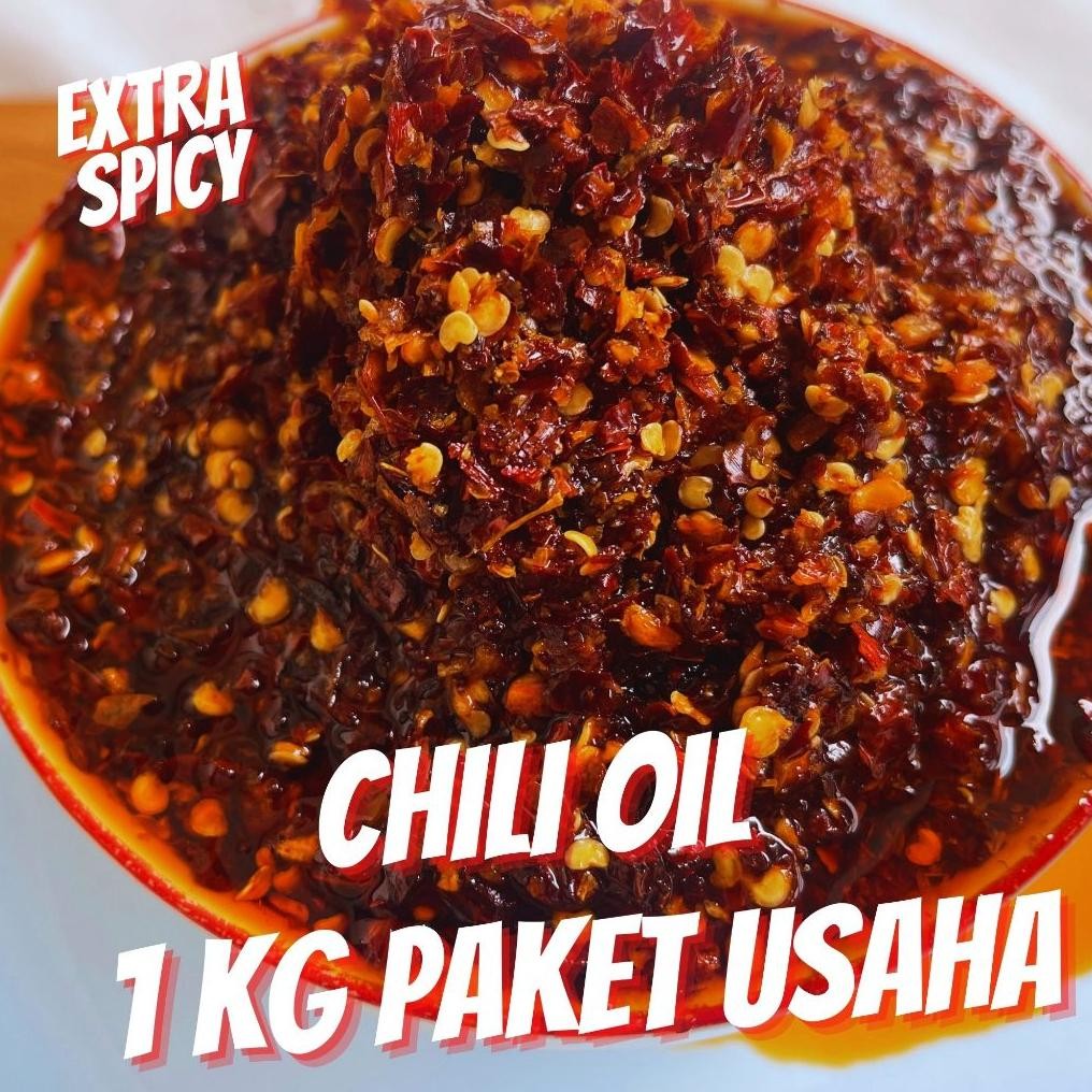 

Chili Oil Extra Spacy 1 KG Paket Usaha /Pedas/Nikmat/Nampol/Sambal/Makanan Nugi