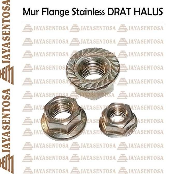 Mur Flange DRAT HALUS M12 X 1.5 Stainless 304 DISKON