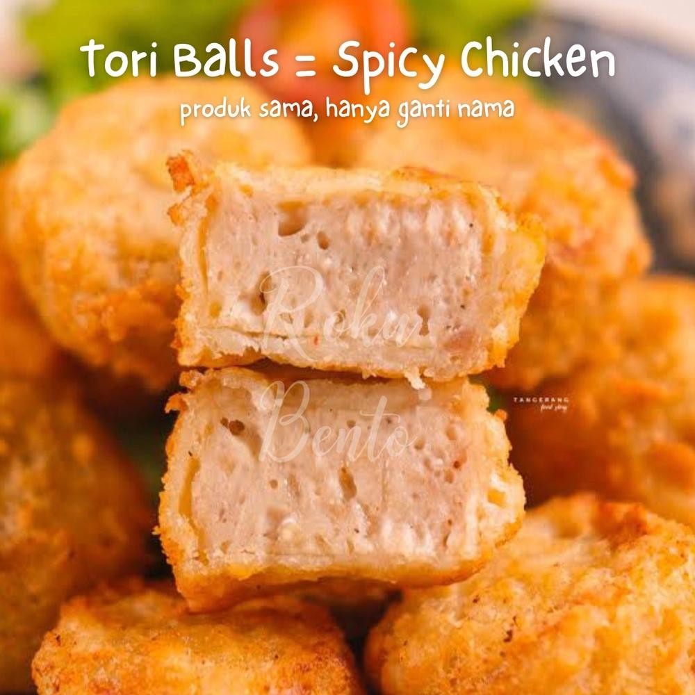 

Spicy Chicken / Tori Balls Roku Bento Bandung Homemade Nugget Ayam Frozen - Menu Bekal Siap Goreng Nugi