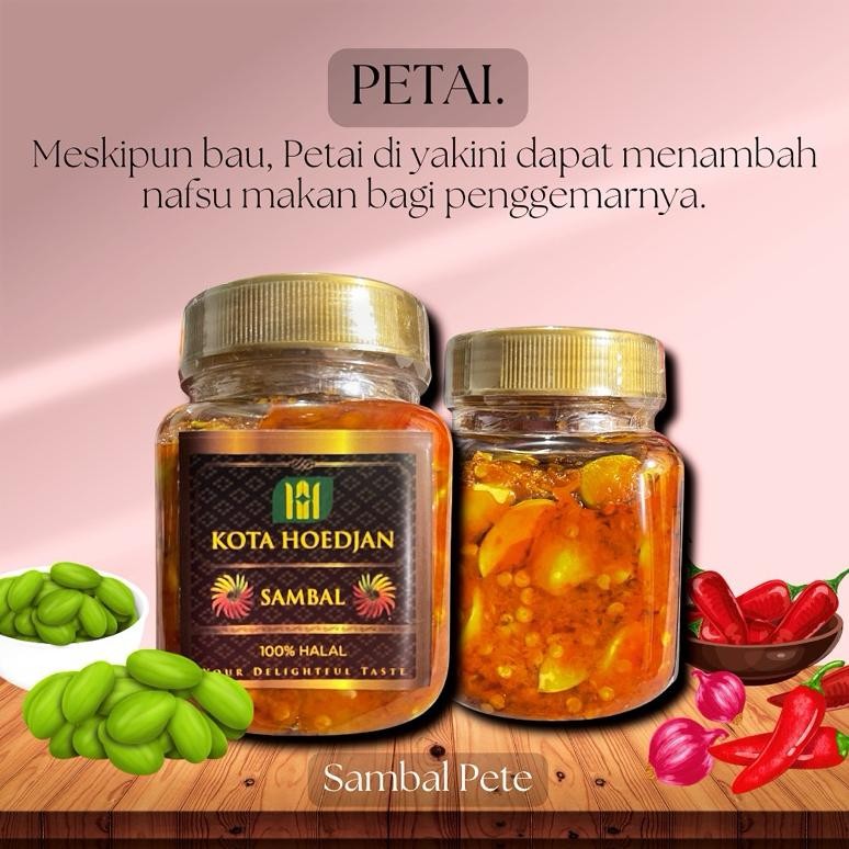 

[Ready Siap Kirim] Sambal Pete - Sambal Kota Hoedjan Nugi