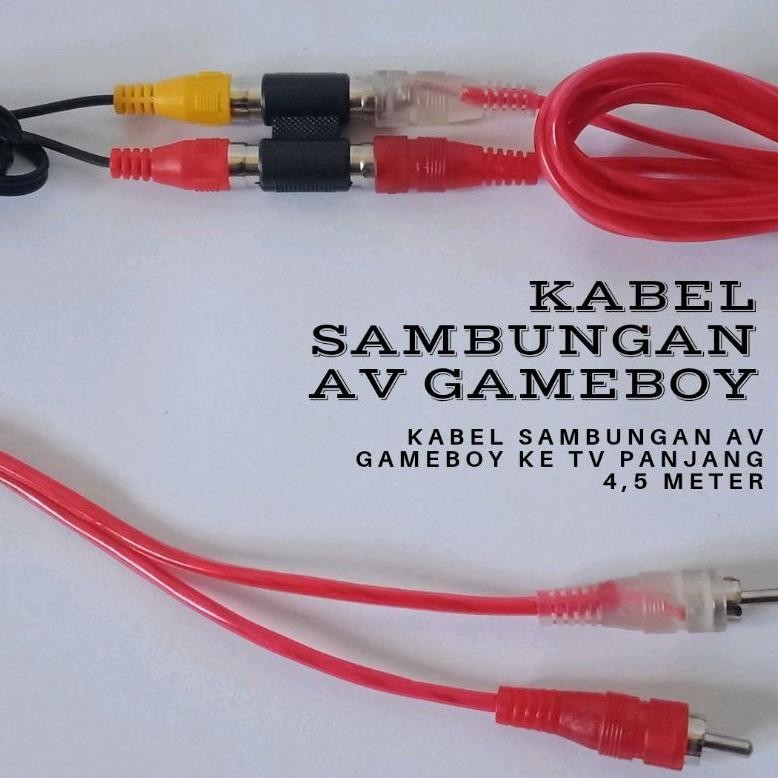 Kabel Sambungan Gameboy PVP AV ke TV Panjang 4,5m Nugi