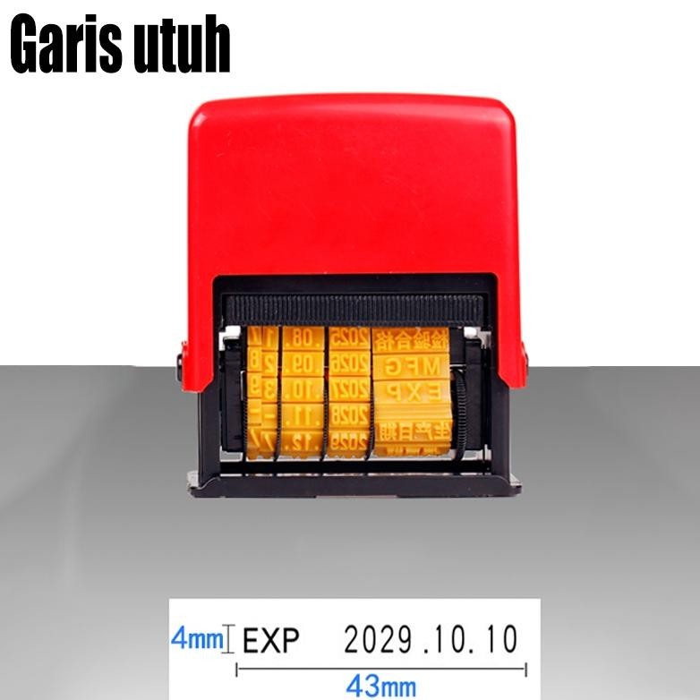 

[JIB] BAYAR Stempel Tanggal Otomatis Dengan EXP Stempel Tanggal Dengan EXP Dater Date Stamp GARIS PADAT & Tinta Refill Bak Stempel 50 cc JOYKO Stamp Pad Ink RB3