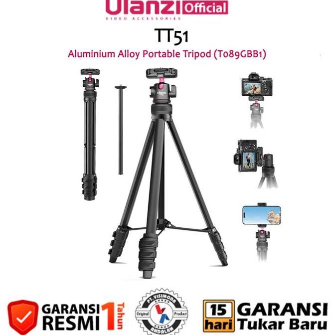 Ulanzi TT51 Aluminium Alloy Portable Tripod (T089GBB1)