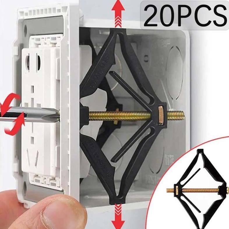 20pcs 86mm Inbow Kotak Perbaikan Sekrup Baut Saklar Stop Kontak Switch Soket Kotak Pengganti Inbow K