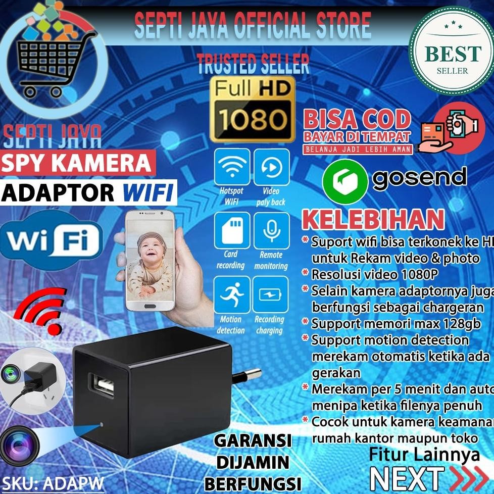 Camera  Spy Adaptor Z99 WIFI Spy Cam Chargeran Kamera Pengintai Tersembunyi Model Chrageran Adapter 