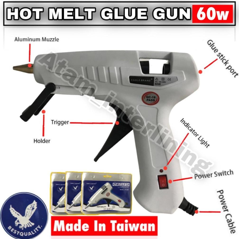 HOT MELT GLUE GUN 60w | tembakan lem lilin Glue Gun 60Watt | alat lem tembak 60wat | lem tembak | le