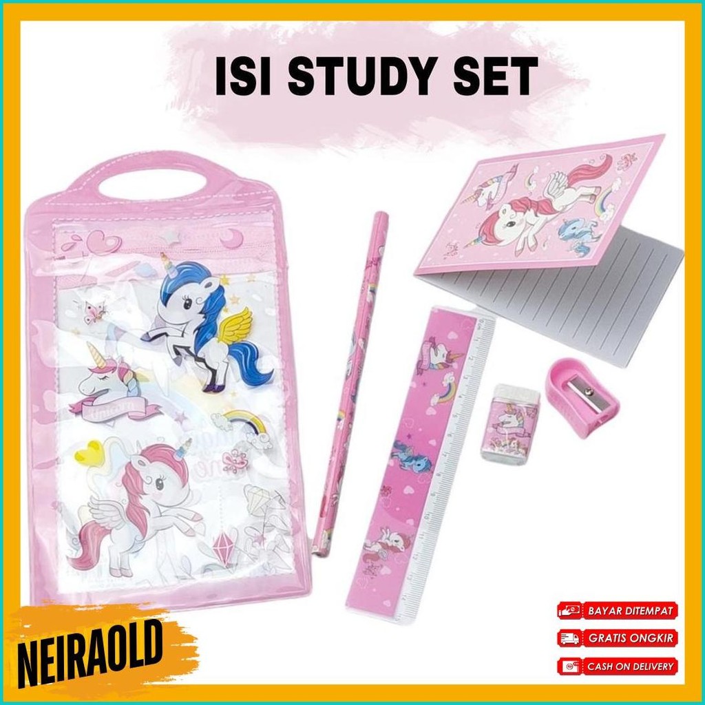 

Set Alat Tulis / Study Set / Paket Alat Tulis / Stationery Set No. 8802 Diskon Setengah Harga