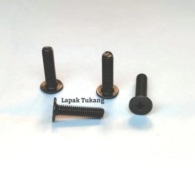 Baut Hitam M6x6 D10 CM M6 Baut M6x6x10 M 6 ASLI