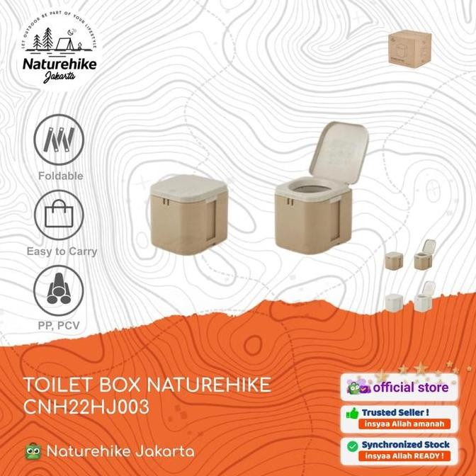 Terbaru Toilet Box Mobile / Portable Camping Outdoor Naturehike Cnh22Hj003