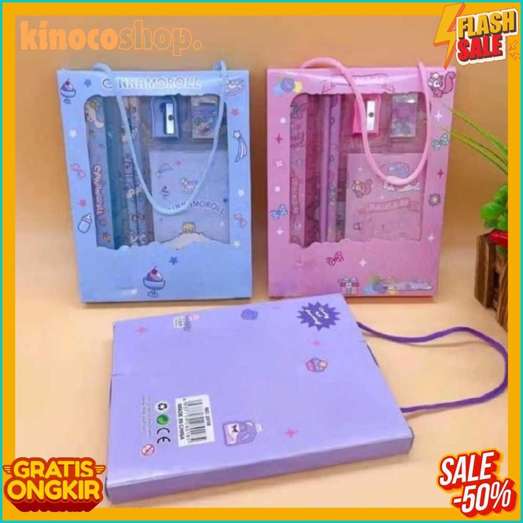

Pensil Set Stationery 6 In 1 Karakter Lucu / Alat Tulis Set 6 In 1 Diskon Setengah Harga