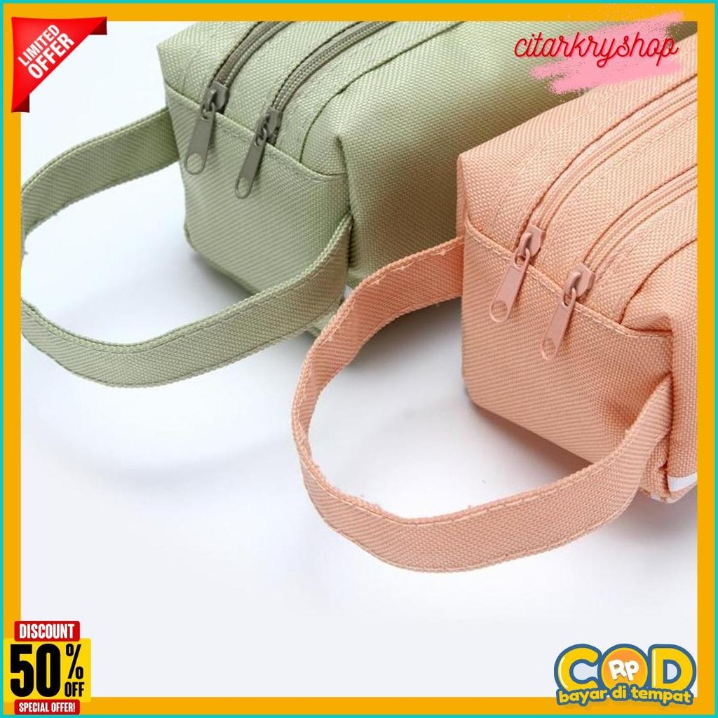 

Osb Kotak Pensil Dan Stationery Dual Zipper Dompet Pensil 2 Pouch Tempat Alat Tulis Perlengkapan Sekolah Dua Sisi Resleting Diskon