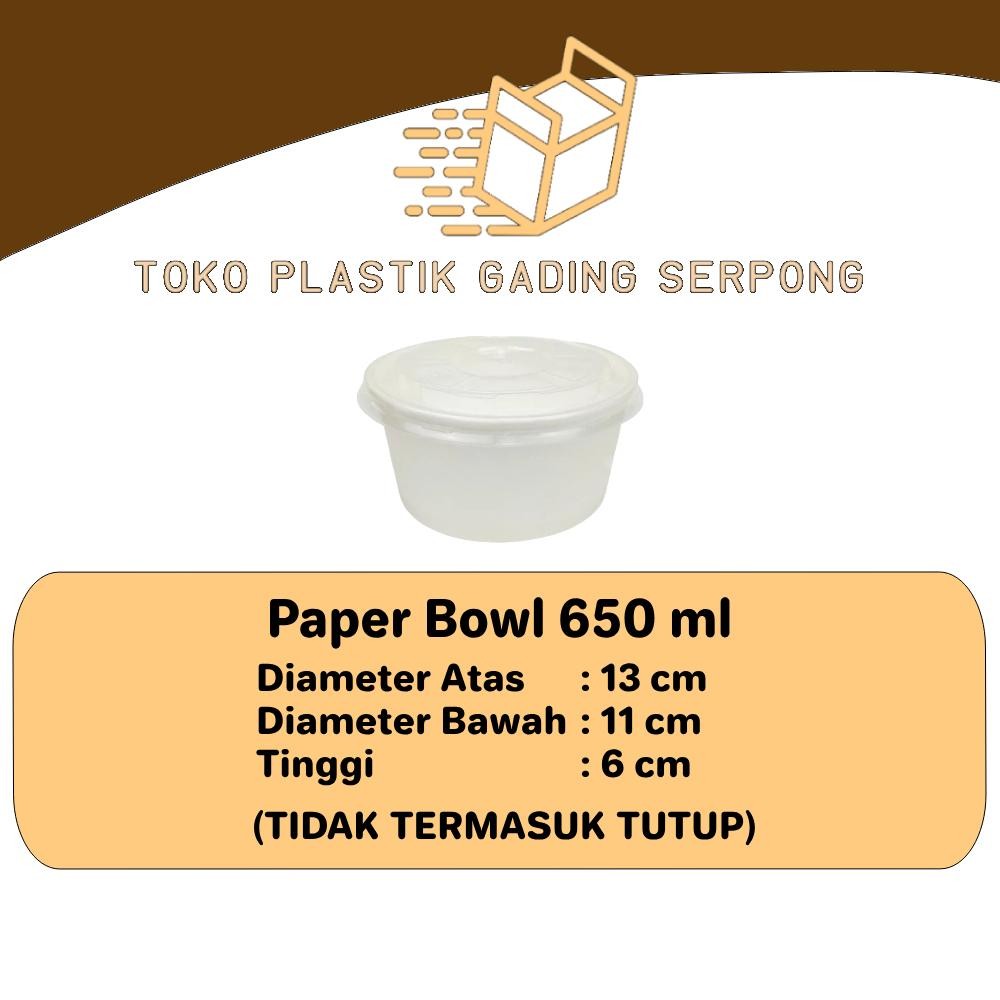 Kkim Paper Bowl 650 Ml / Rice Bowl Paper 650 Ml / Paper Bowl 650Ml 22 Oz