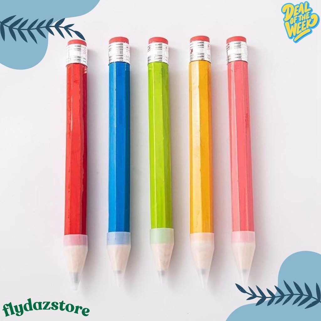 

Pensil Jumbo Besar 33Cm Mainan Pencil / Pensil Jumbo Hiasan Photo Kado Alat Tulis Anak-Anak Diskon