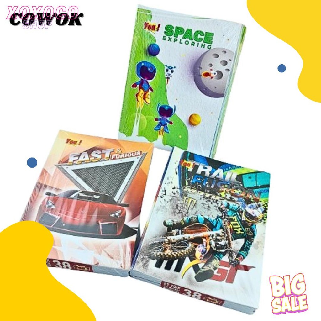 

(Harga Per Pak Isi 10) Buku Tulis 38 Lembar You By Kiky Diskon