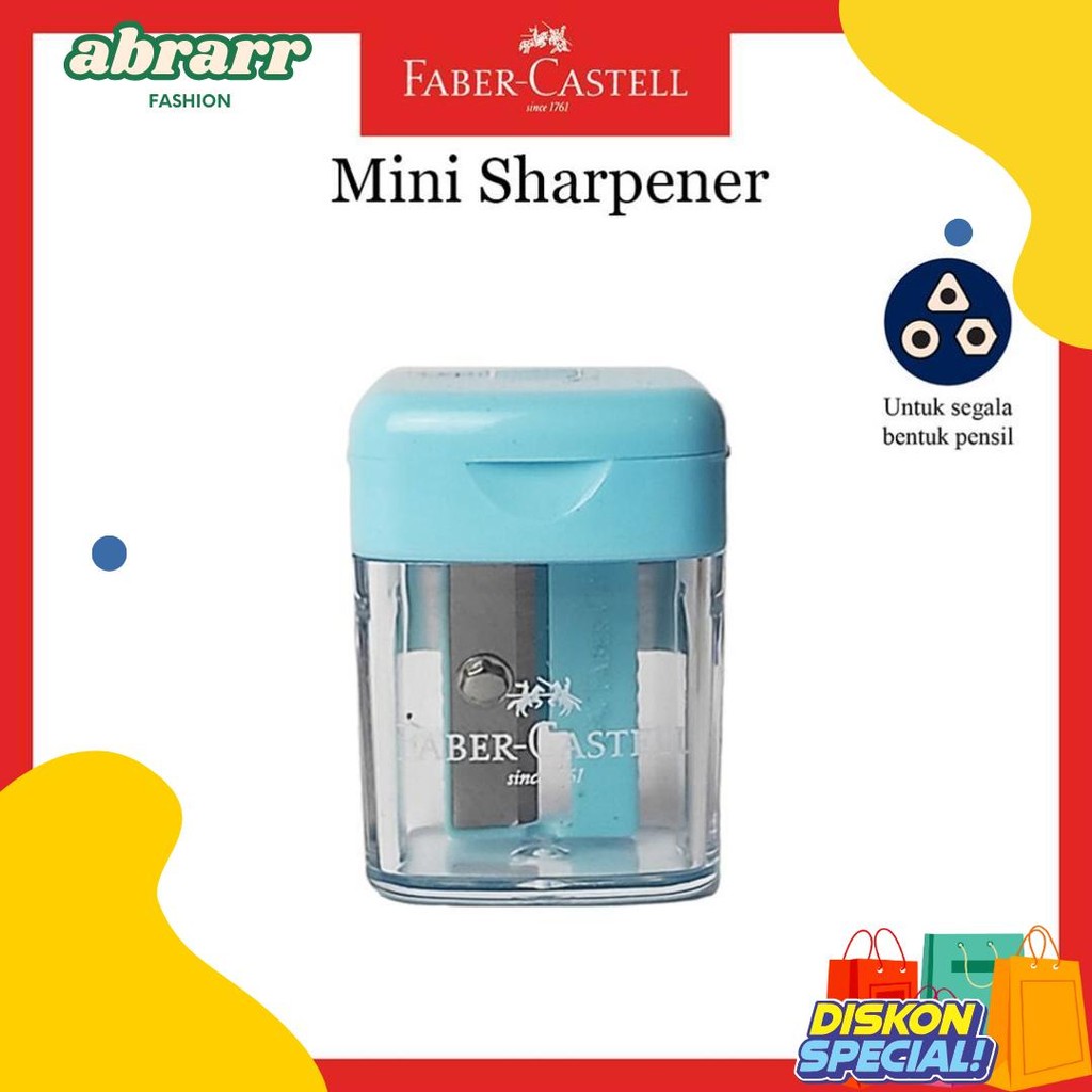 

Rautan Pensil Faber Castell / Sharpener Mini Box / Serutan 4 Warna Terlengkap Dan Termurah