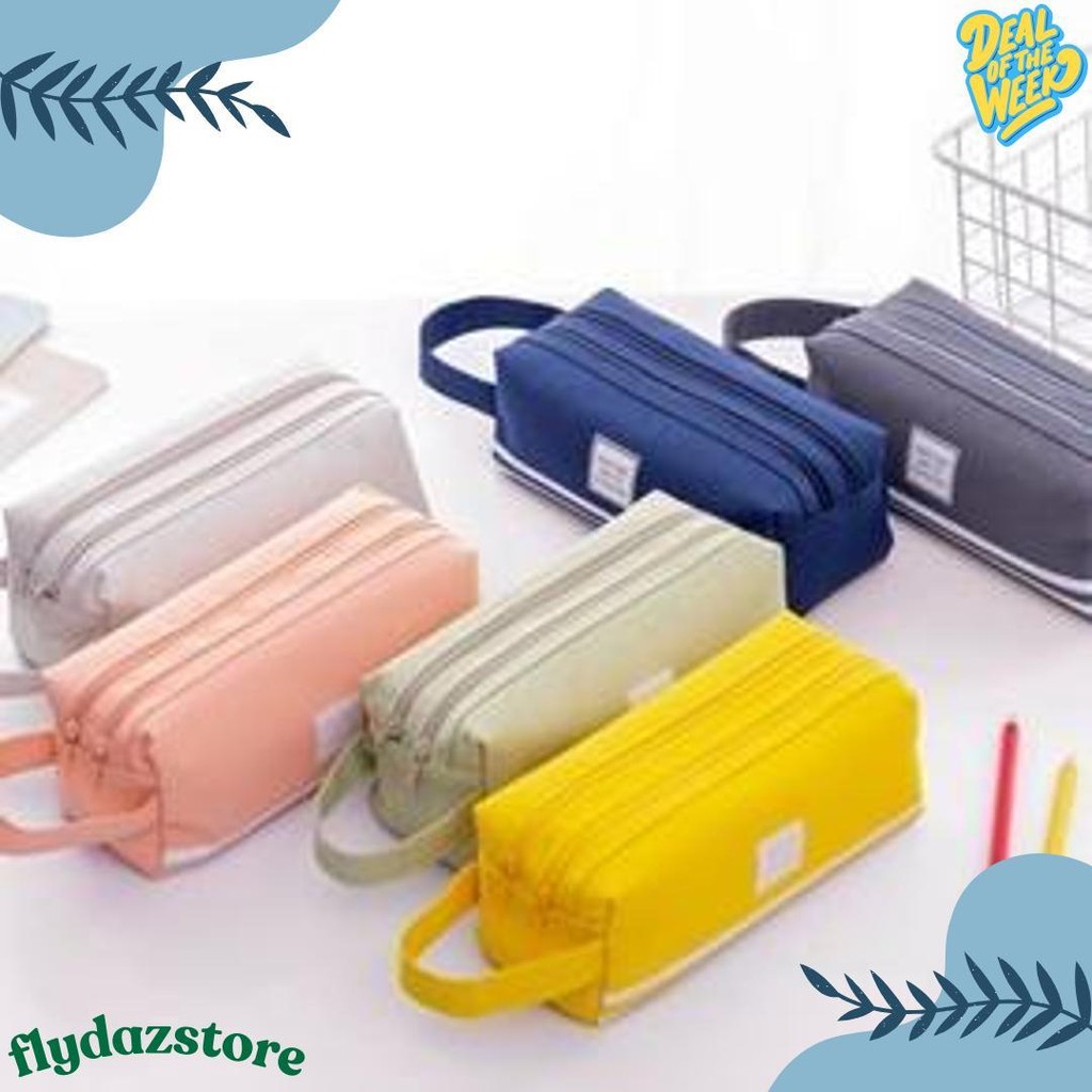 

Osb Kotak Pensil Dan Stationery Dual Zipper Dompet Pensil 2 Pouch Tempat Alat Tulis Perlengkapan Sekolah Dua Sisi Resleting Diskon