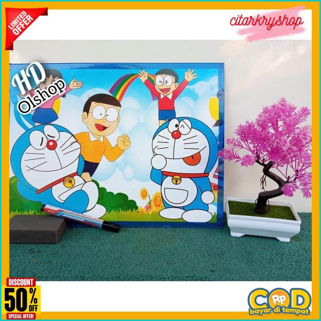 

Papan Tulis Anak/White Board Murah Gratis Spidol Dan Penghapus Flash Sale! Diskon Hingga 70%