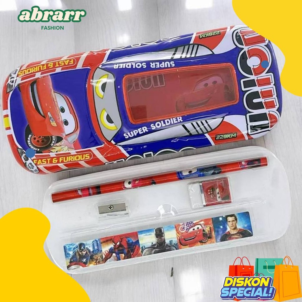 

Kotak Pensil Kaleng Mobil Ada Isi / Pensil Case Karakter Lucu Terlengkap Dan Termurah