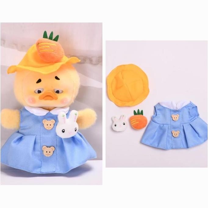 Siap Kirim Baju Boneka Upset Duck 16cm - Kostum Lucu Boneka Viral